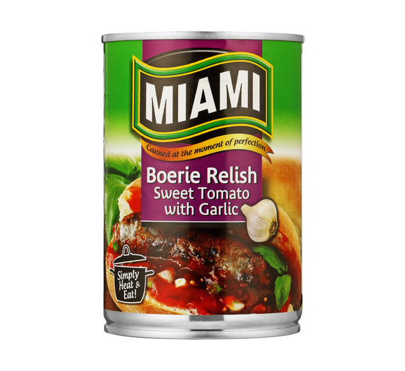 Miami Boerie Relish Sweet Tomato with Garlic 450g