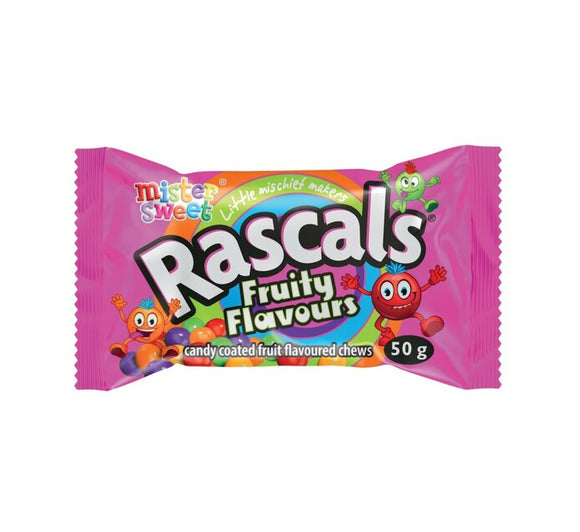 Adams Rascals Candy Mister Sweet Rascals Fruity Flavoured Chews 50g – The South African Shop