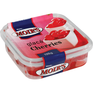 Moirs Glacé Red Cherries 100g