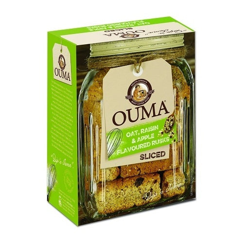 Ouma Oat, Raisin & Apple Flavoured Sliced Rusks 450g