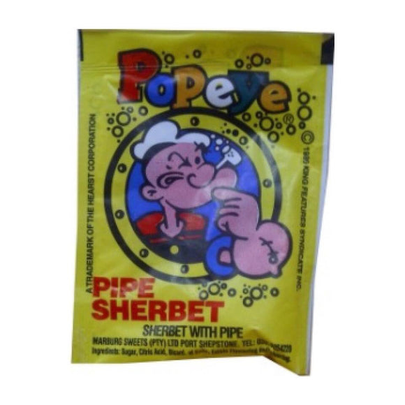 Marburg Sweets Popeye Pipe Sherbet Sachet with Pipe