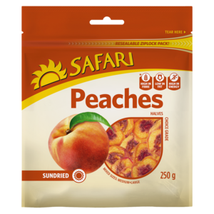 Safari Peaches Halves Sundried 250g
