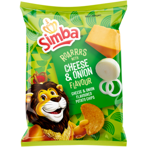 Simba Potato Chips Cheese And Onion 125g