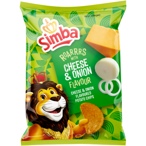 Simba Potato Chips Cheese And Onion 125g