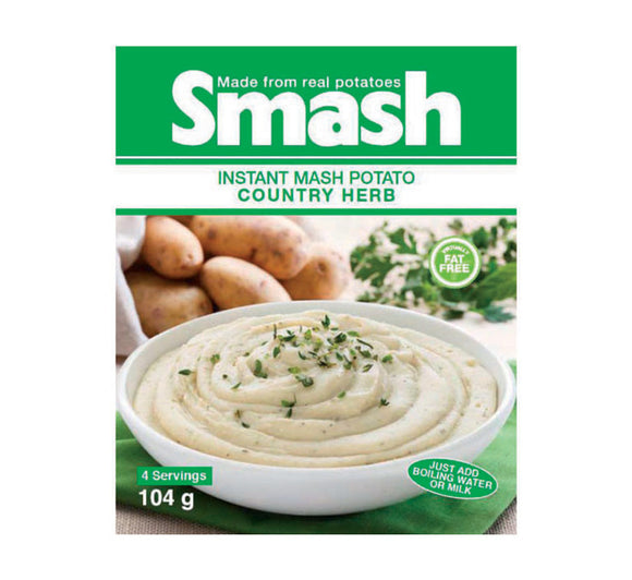 Smash Instant Mash Potato Country Herb 104g