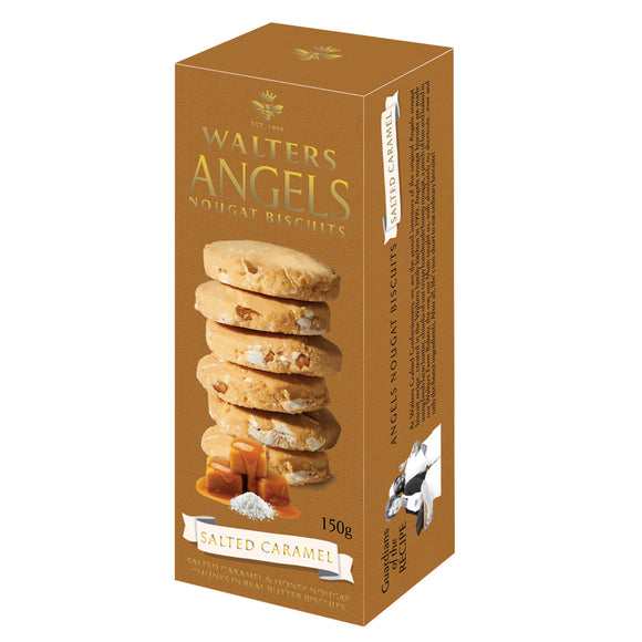 Walters Angels Nougat Biscuits Salted Caramel 150g