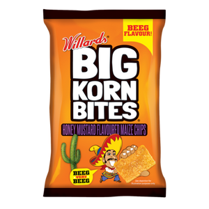 Willards Big Korn Bites Honey Mustard Flavoured Maize Chips 120g