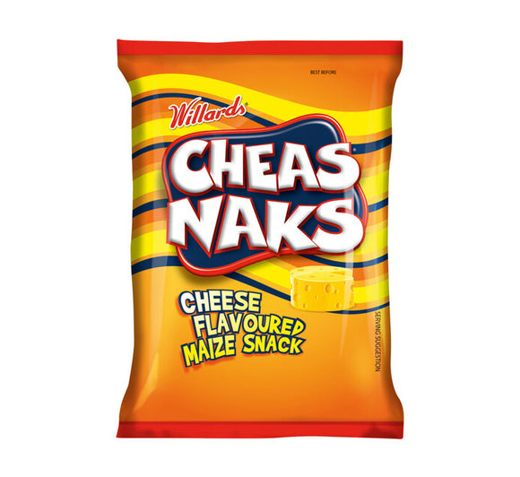 Willards Cheasnaks Cheese Flavoured Maize Snack 135g