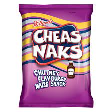 Willards Cheasnaks Chutney Flavoured Maize Snack 135g
