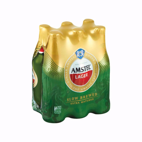 Amstel Lager Bottle 6 pack