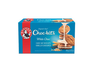 Bakers Choc-Kits White Choc Biscuits 200g