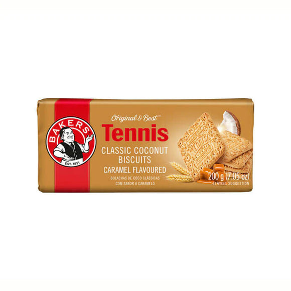 Bakers Tennis Classic Coconut Biscuits Caramel Flavour 200g